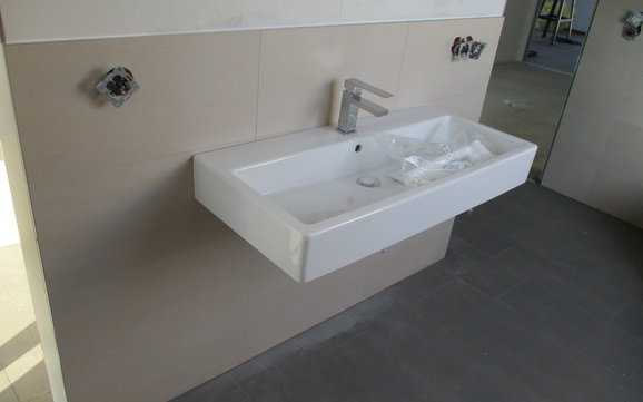 Waschbecken im Badezimmer.         