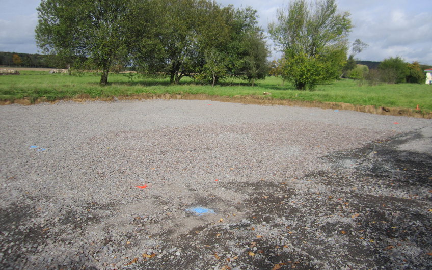 Fertiggestelltes Planum.