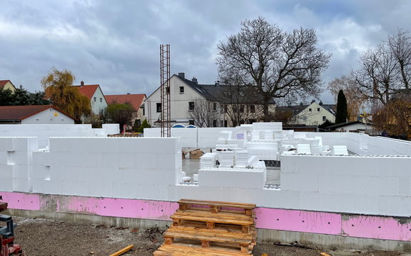 Beginn Rohbau Wände EG