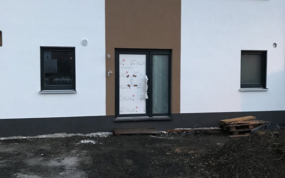 Kern-Haus-Stadtvilla Signus in Flörsheim-Dalsheim mit fertiger Fassade
