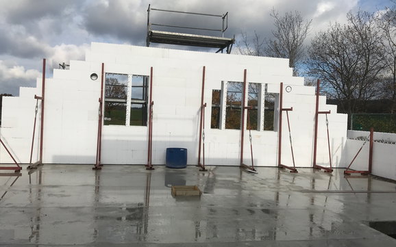 Einblicke zu den Obergeschosswänden 