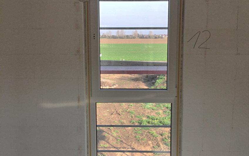 Einbau bodentiefes Fenster
