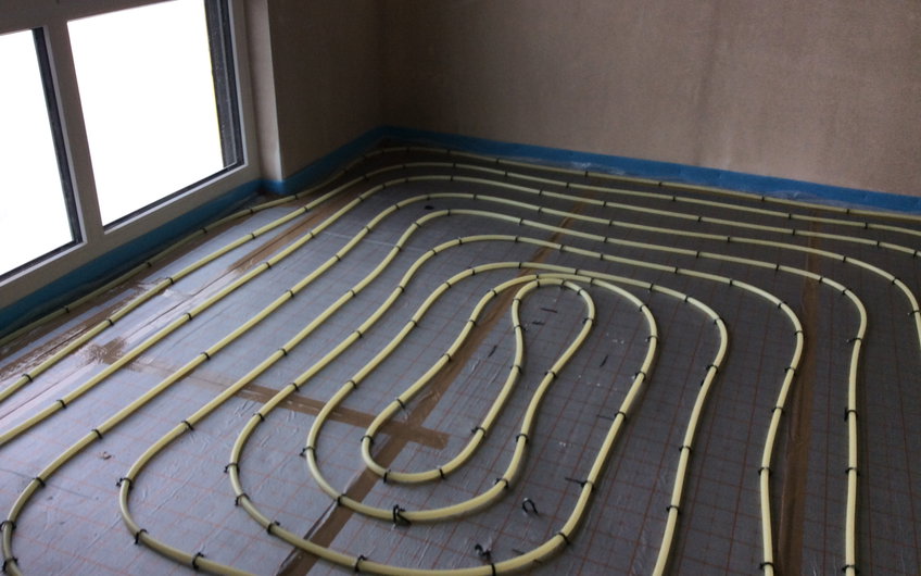 Nächstes Gewerk - Estricheinbau