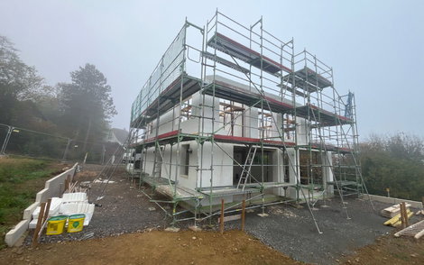 Rohbau Dachgeschoss in Ennepetal
