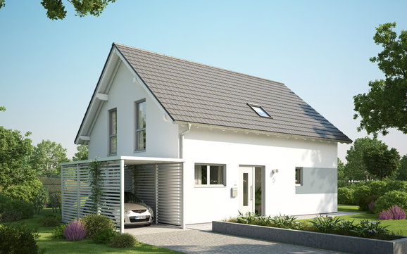 Das Haus Signum Plus wurde in einem Planungsgespräch der Firma Kern-Haus projektiert und die Wünsche der Bauherrin in der Baudurchsprache berücksichtigt.