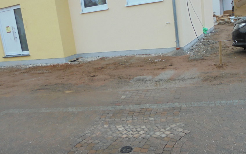 Fertiger Hausanschluss des individuell geplanten Einfamilienhauses Aura von Kern-Haus in Wachenheim