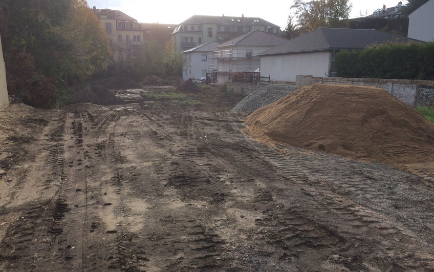 Beginn der Erschließung