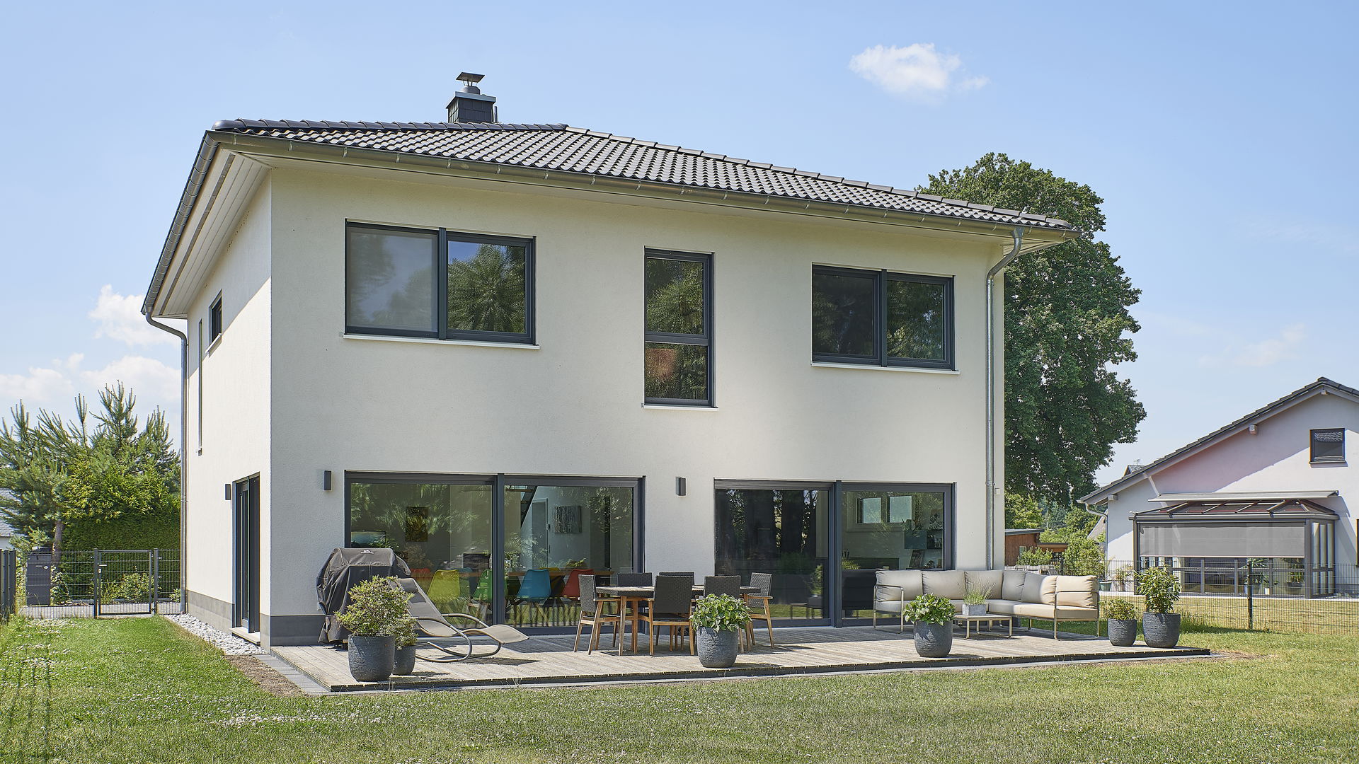 Außenansicht Stadtvilla in Fischbach