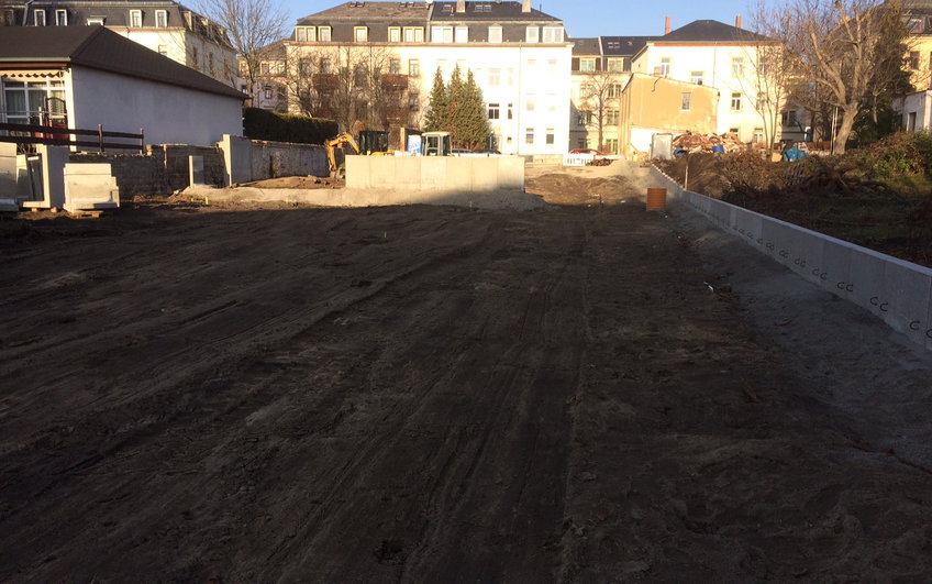 Baufortschritt der Medienstraße