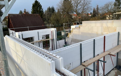 Rohbau Wände im OG 