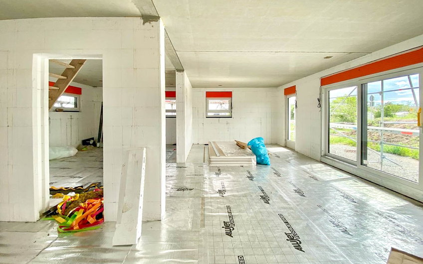 Vorbereitungen für Innenausbau des Kern-Haus Trend in Eilenburg