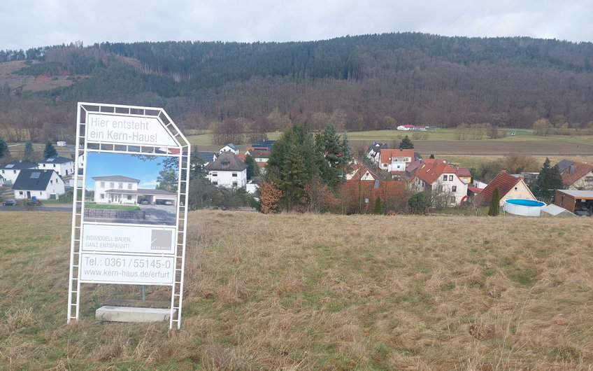Hier wird die Stadtvilla entstehen.