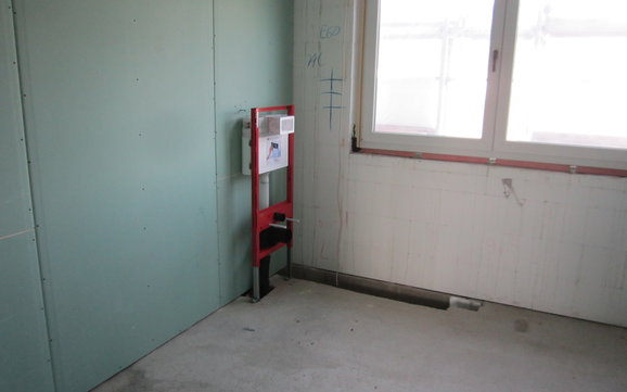 Einbau der WC-Unterkonstruktion
