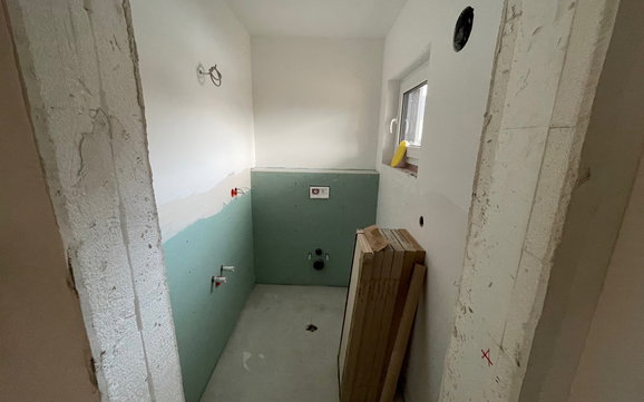 Vorbereitung Fliesen Gäste WC