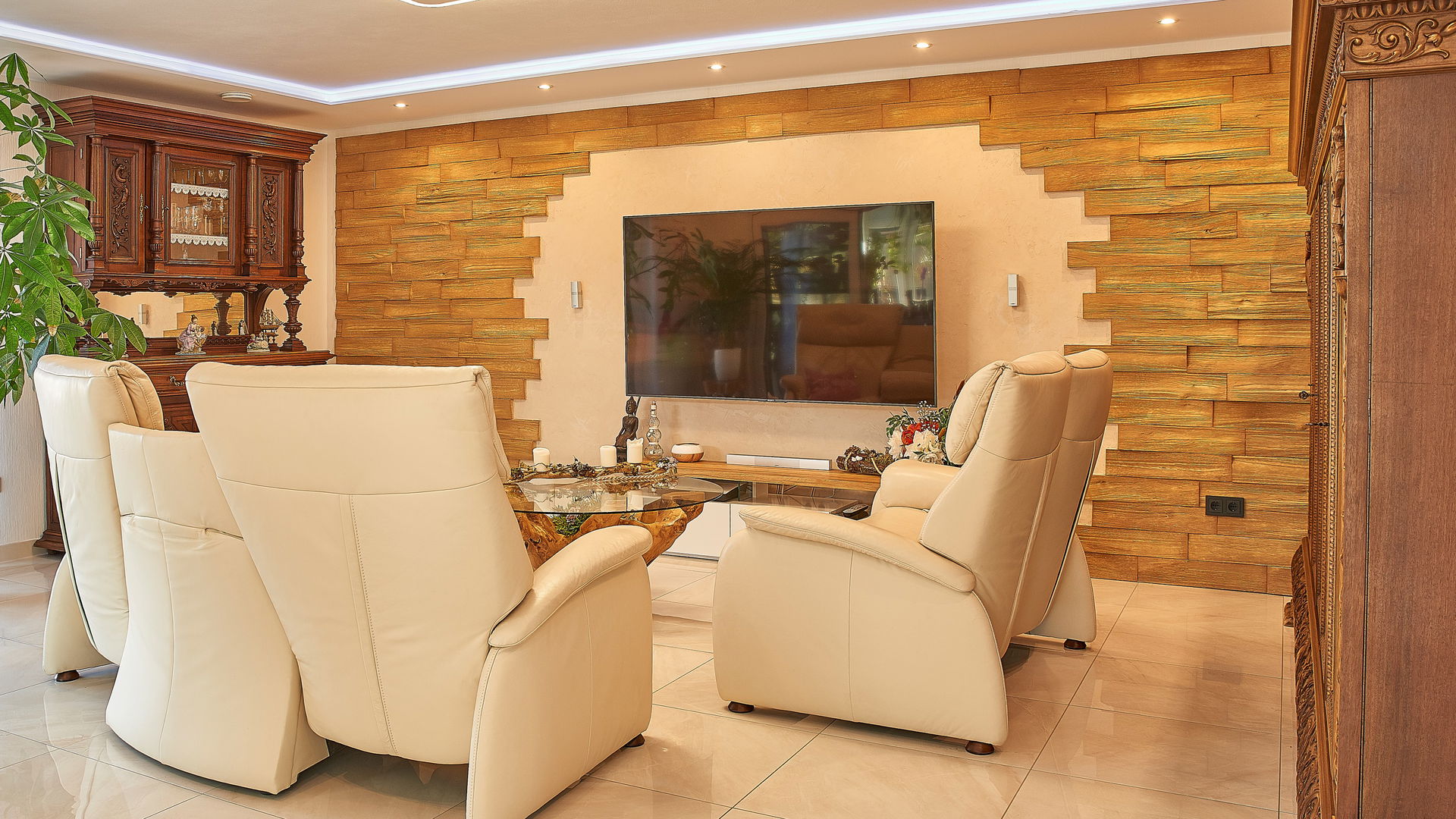 Homestory Architektenhaus Akzent Wohnzimmer