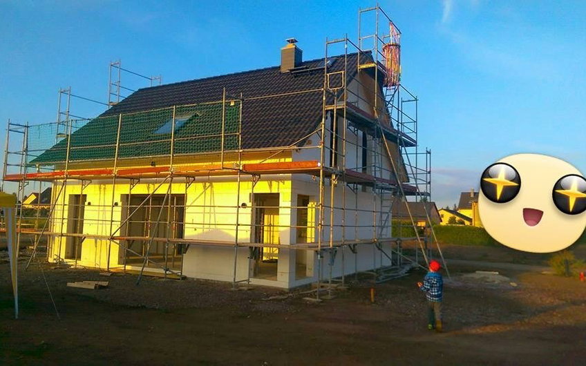 Einbau Fenster in Rohbau