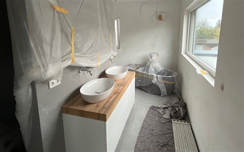 Waschbecken im Badezimmer in Bad Breisig
