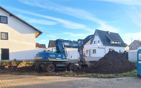 Es geht los bei der Baustelle in Weilerswist.