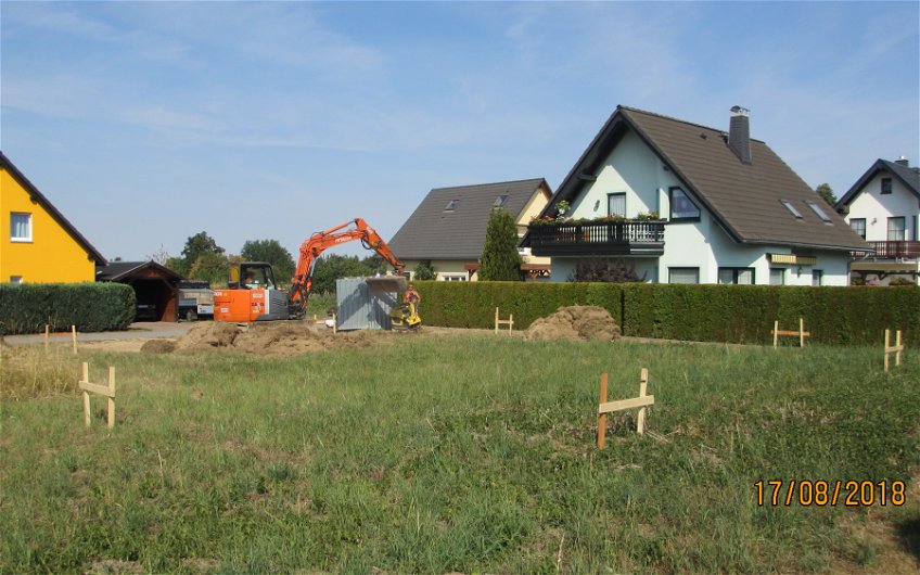 Bauplatz für Kern-Haus Luna in Augustusburg