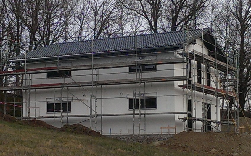 Rohbau für Kern-Haus Vero in Waldenburg, OT Schlagwitz