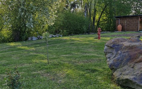 Garten des frei geplanten Kern-Hauses in Waldenburg, OT Schwaben