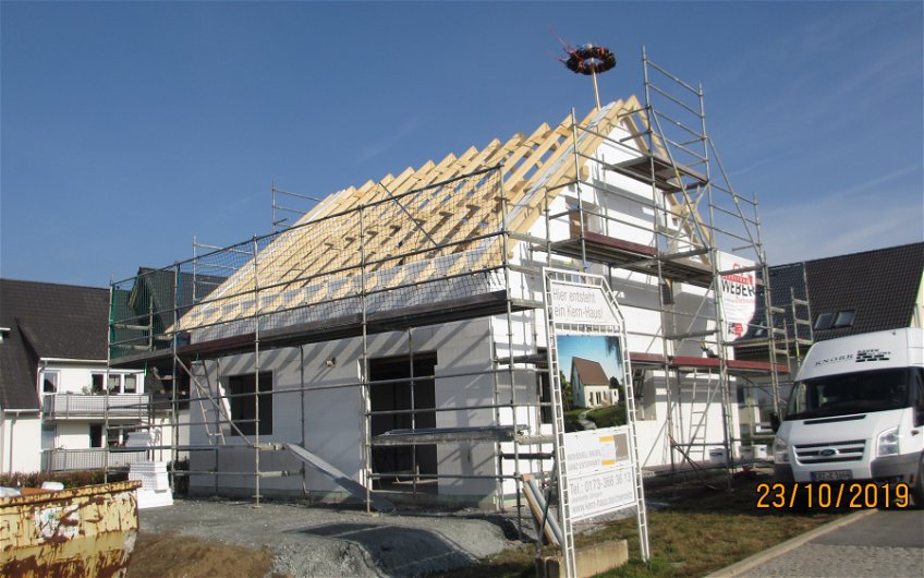 Dachstuhl für Kern-Haus Luna in Großrückerswalde