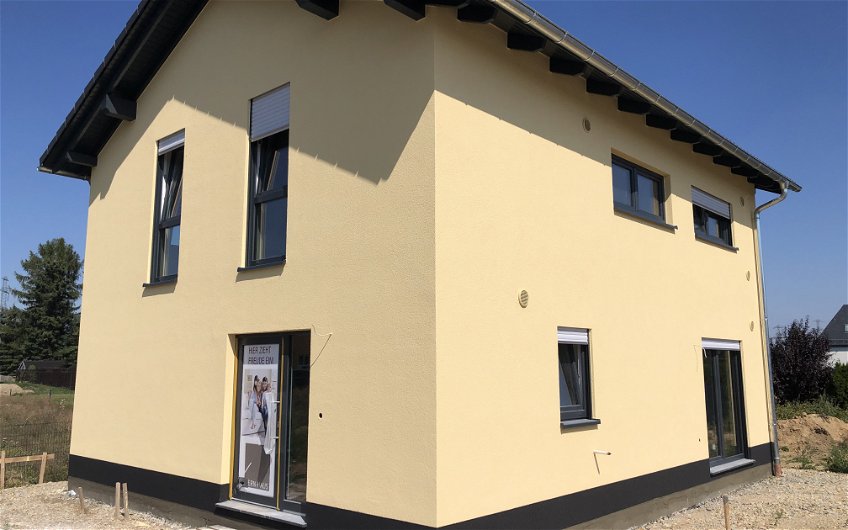 Außenputz für Kern-Haus Cara in Limbach-Oberfrohna, OT Kändler