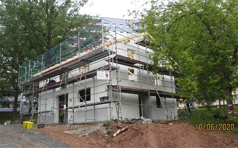 Dachstuhl für Kern-Haus Jara in Chemnitz-Markersdorf