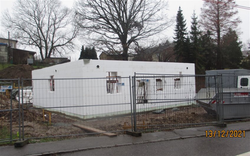 Erdgeschosswände für Kern-Haus Luna in Mittweida, OT Frankenau