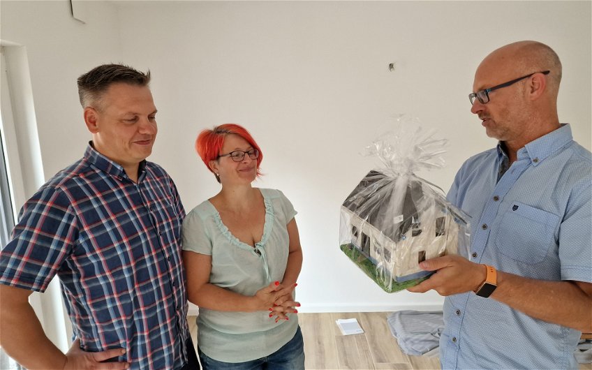 Übergabe Keramikhaus für Kern-Haus Luna in Mittweida, OT Frankenau