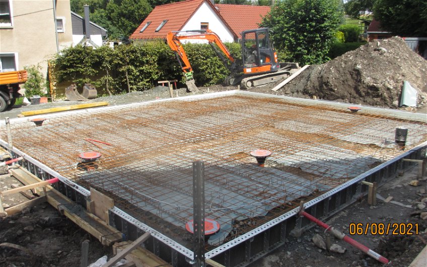 Bewehrung Bodenplatte für Kern-Haus Loop classic in Chemnitz-Euba
