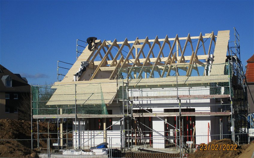 Dachstuhl für Kern-Haus Jano in Bobritzsch