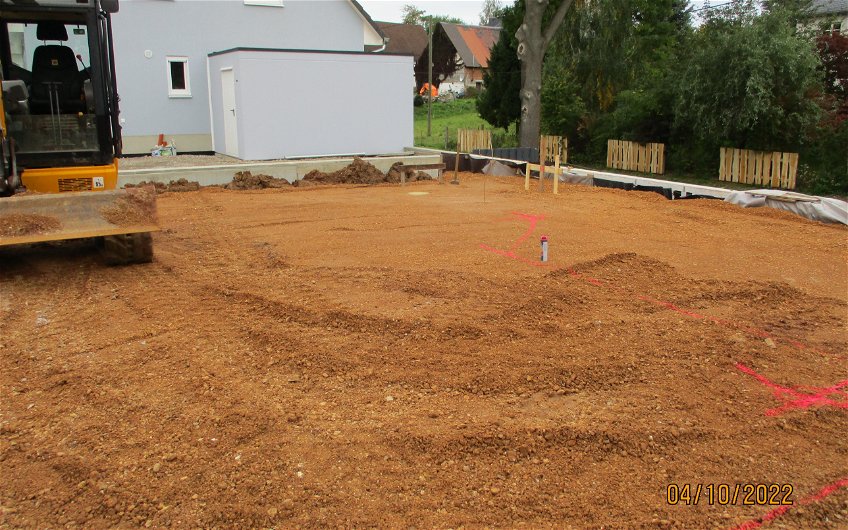 Gründungsarbeiten für Stadtvilla Signus von Kern-Haus in Zwickau-Mosel
