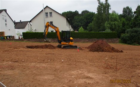 Baustelleneinrichtung für Kern-Haus Cara in Chemnitz-Stelzendorf