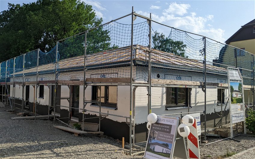 Rohbau des frei geplanten Bungalows in Hohenstein-Ernstthal