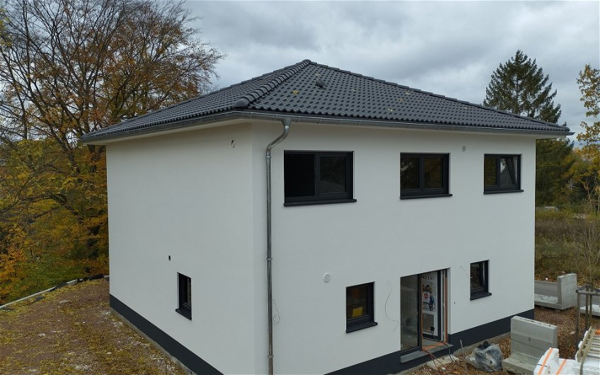 Fertigstellung Außenputz für Stadtvilla Centro in Chemnitz-Gablenz
