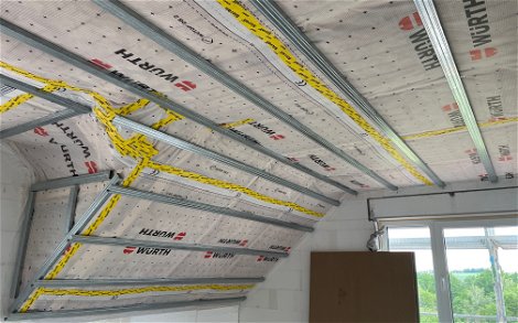 Trockenbauphase 1 - Decke Dachgeschoss