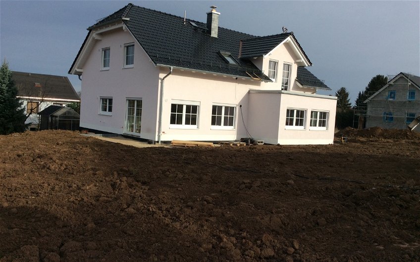 Blick auf das Haus einer Freien Planung in Umpferstedt.