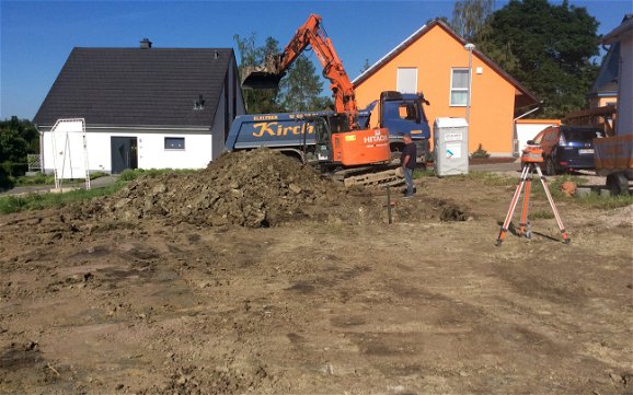 Nun ist Baustart für das Einfamilienhaus in Erfurt-Töttelstädt.