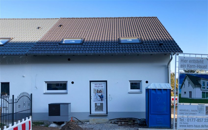 Kern-Haus Halle Einfamilienhaus in Ammendorf in massiver Bauweise und mit Luftwasserwärmepumpe