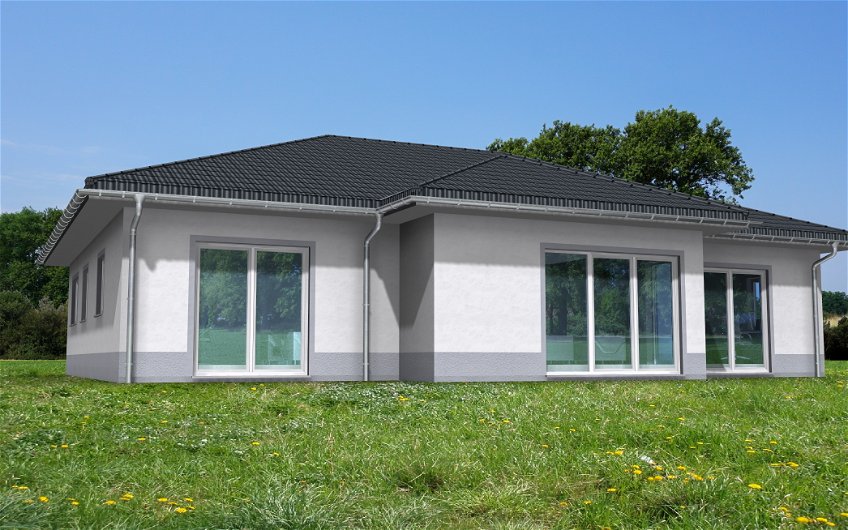 Planungsansicht des Kern-Haus Bungalow in Hettstedt