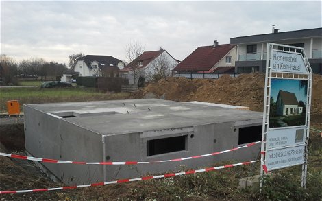 Keller des frei geplanten Einfamilienhauses von Kern-Haus in Bad Schönborn