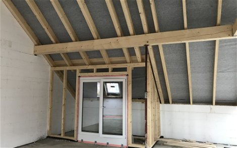 Tür für Dachloggia des individuell geplanten Einfamilienhauses Jano von Kern-Haus in Heddesheim