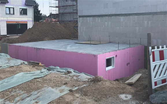 Keller des frei geplanten Reihenmittelhauses von Kern-Haus in Plankstadt