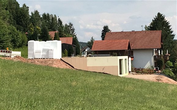 DuoTherm-Material für den frei geplanten Bungalow in Beerfelden-Airlenbach 
