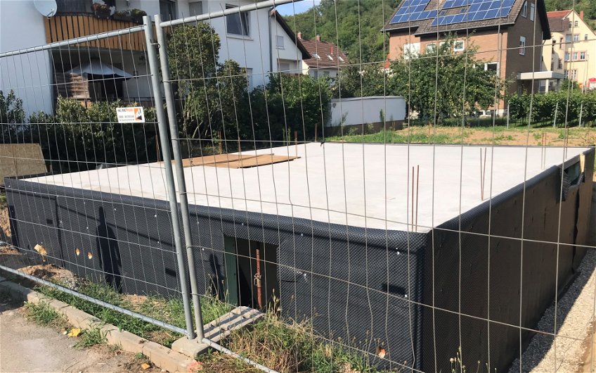 Keller des frei geplanten Familienhauses von Kern-Haus in Weinheim