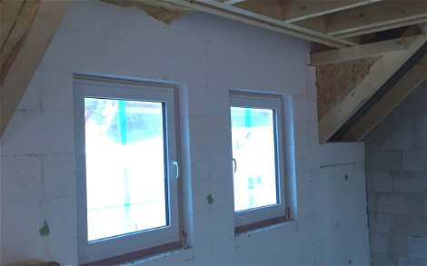 Fenstereinbau und Dachdämmung