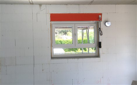 Einbau Fenster mit Rollladenkasten