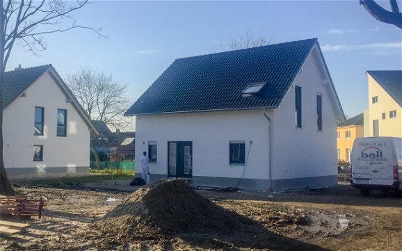 Kern-Haus Rohbau fertig in Leipzig