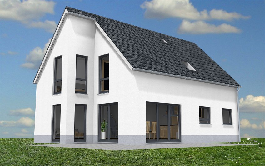 3D-Planungsansicht des Kern-Hauses in Delitzsch